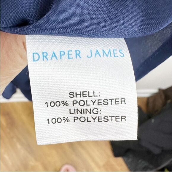 Draper James Tie Neck Flounce Shift Dress NWOT Sz 1X navy blue - Picture 5 of 11